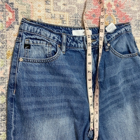 Kancan Buckle 27/7‎ Ultra High Rise Cuffed Mom Jeans Distressed - Picture 12 of 13